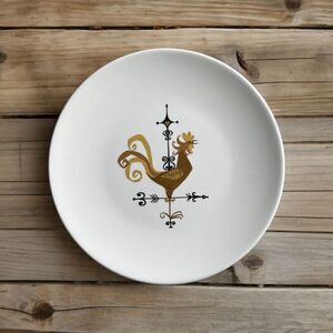 Edwin Knowles Weather Vane Rooster MCM Farmcore 10 1/4 Dinner Plate